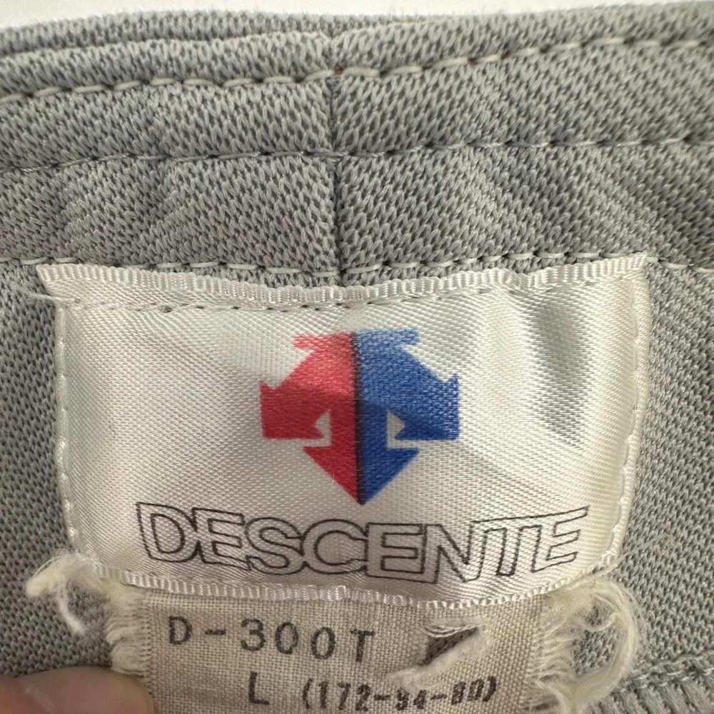 Vintage Descente Wako 9 Baseball‎ Jersey Grey Orange Black Mens L D-300T Japan